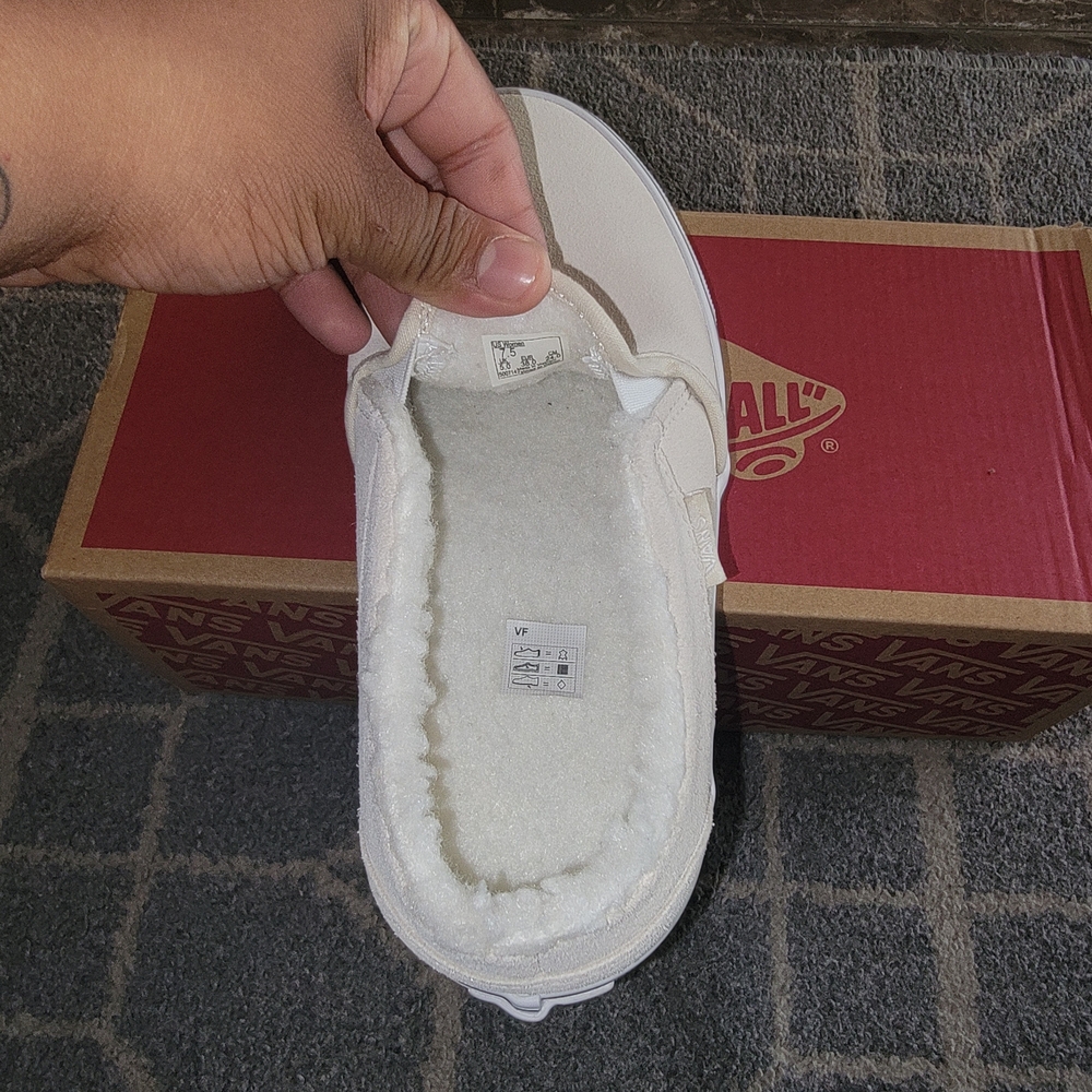 Vans Women's Cream Slip-On Shoes